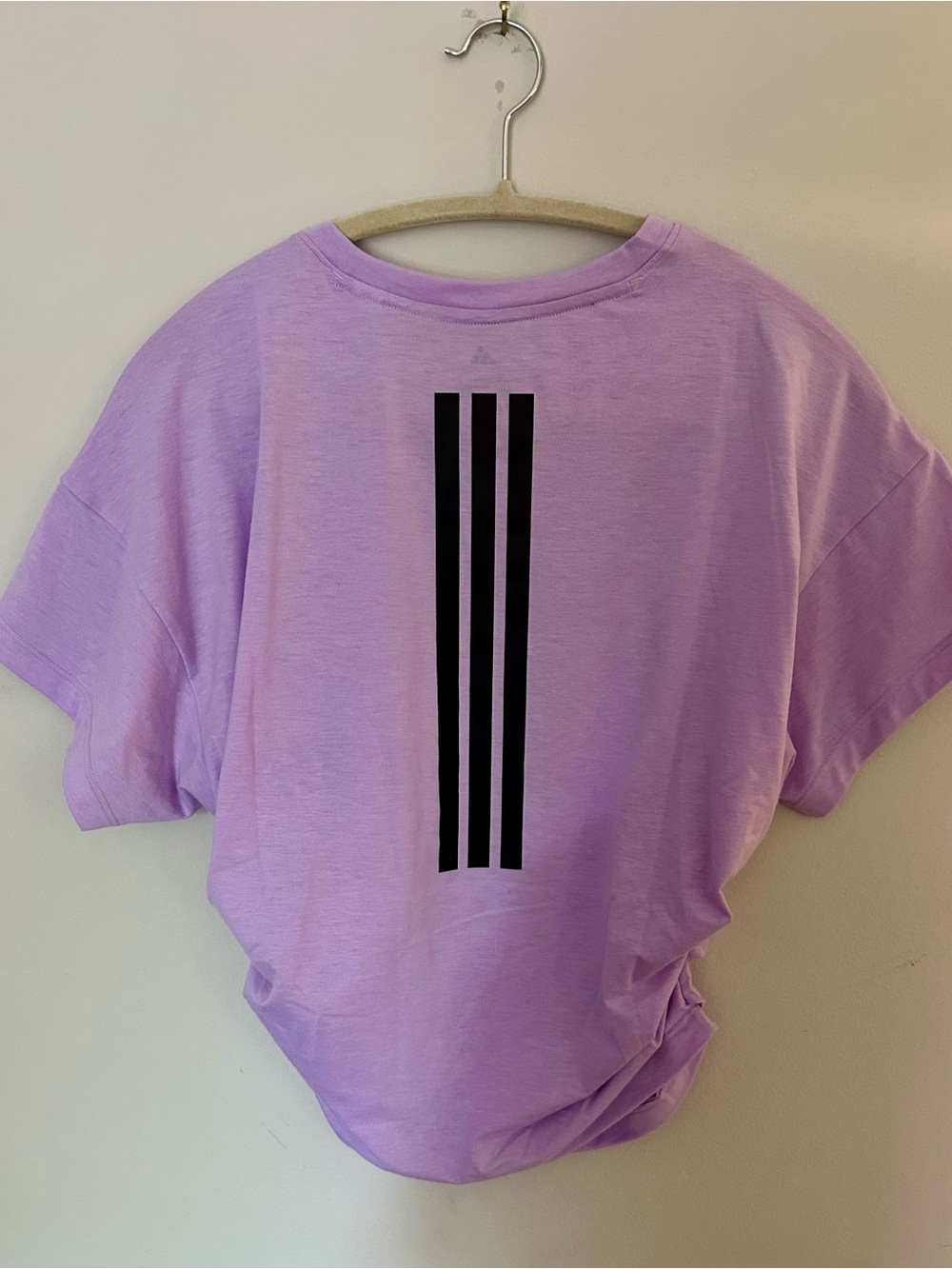 Adidas Women’s Lilac Short-Sleeve Training Top - Picture 2 of 6
